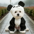 thumbnail image 4 of Dog Raincoat with Hood, Waterproof Rain Jacket Quick-Drying Rain Poncho for Small Medium Large Dogs,Panda, XL, 4 of 7