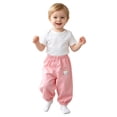 thumbnail image 3 of NIEWTR Unisex Cartoon French Joggers Baby Boy Pants Elastic Toddler Boys Active Fleece Jogger Pants, 3 of 8