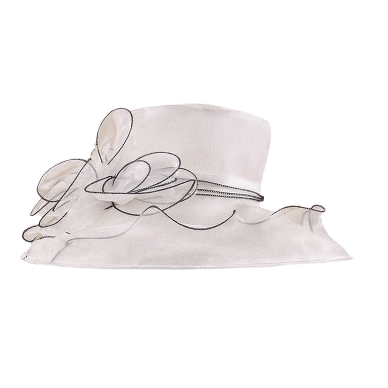 JingChun 2025 Derby Hats for Women Ladies, Classy Organza  display picture 3