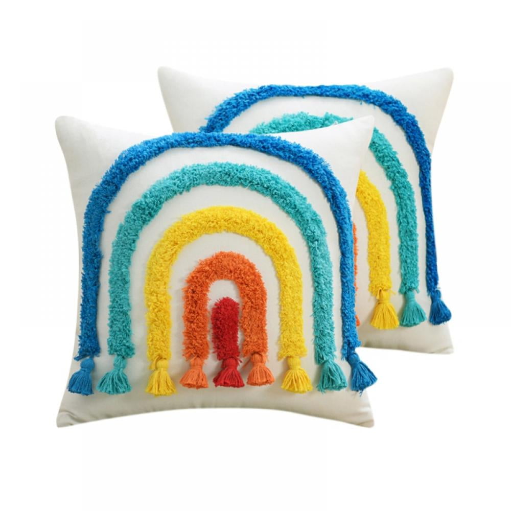 New Jojo Siwa Lovely Cushion Cover 45cm x 45cm Rainbow, 