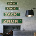 thumbnail image 2 of ZACK Vintage Plastic Street Sign Childrens Name Room Sign | Indoor/Outdoor |  36" Wide, 2 of 4