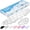 Gradient Pink, variant on TECKNET Cloud Keyboard Wrist Rest Set, Non-Slip PU Leather Wrist Pad with Ergonomic Memory Foam, for Laptop/Office/Gaming & Pain Relief, Rainbow