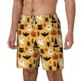 thumbnail image 2 of Balery Happy Halloween Mens Swim Trunks Swim Shorts for Men Quick Dry Inseam Beach Shorts with Compression Liner Pocket-3X-Large, 2 of 9