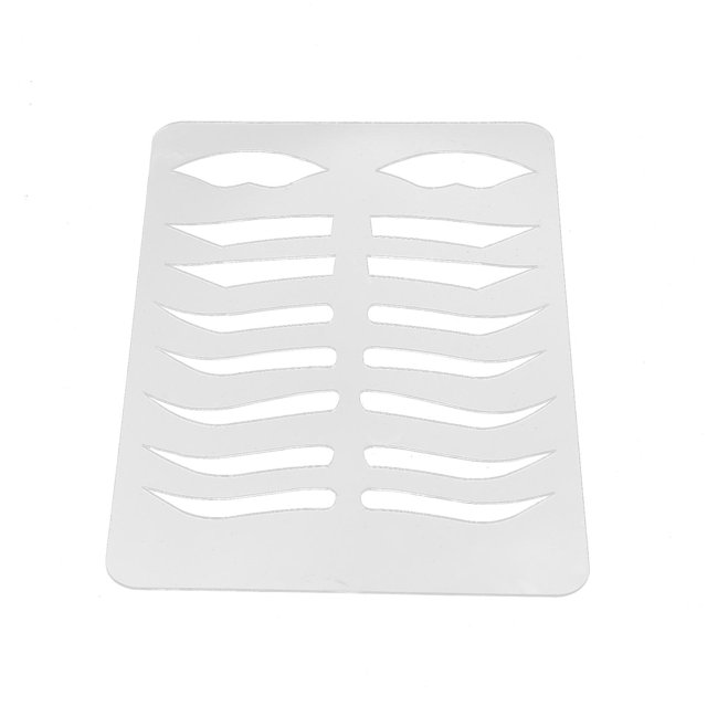 Eyebrow and lip template, reusable and foldable stencils for eyebrow care, for tattoo artists and beauty beginners.