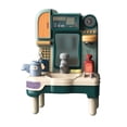 thumbnail image 2 of Green Pretend Play Washbasin Toys Set With Working Faucet And Play Toothbrush, 2 of 2