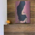 thumbnail image 5 of Luxe Metal Art 'Brunette in Black' by Giuseppe Cristiano, Metal Wall Art, 12"x16", 5 of 9