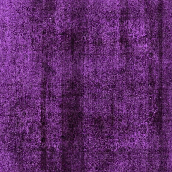 Ahgly Company Indoor Square Abstract Purple Modern Area Rugs, 5' Square