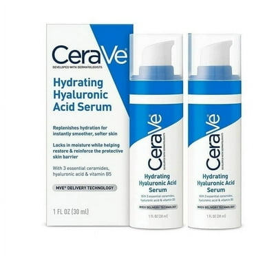 (2-Pack) Hydrating Hyaluronic Acid Face Serum, 1 fl oz