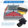 thumbnail image 3 of Cámara de visión trasera Unique Bargains 1 Pcs para Land Rover Discovery Sport 2015-2019 para Range Rover Sport 2014-2016 Cámara de asistencia de estacionamiento de matrícula cámara de reversa, 3 of 7