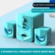 thumbnail image 4 of Bluetooth Desktop Speakers System | 2.1 Channel Audio | Built-in Subwoofer | HiFi Sound | USB Powered | Magnetic Noise Reduction | Cool LED Light Effects | Multiple Wired Wireless Modes | 3.5mm AUX, 4 of 5