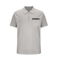 thumbnail image 3 of Chiccall Men's Summer Tops Short Sleeve Zip-up Shirts Casual Performance Tee Shirts, 3 of 6