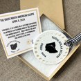AQRS 2024 Solar Eclipse Decoration Acrylic Path of Totality States