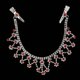 thumbnail image 5 of sombreros nupciales de la borla de la cabeza de la boda nupcial con el accesorio del pelo del clip rojo Sunnimix Boda nupcial Forhead joyería, 5 of 8