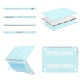 thumbnail image 2 of MOSISO Compatible with 2025-2022 MacBook Air 13.6 inch Case M4 A3240 M3 A3113 M2 A2681, Plastic Hard Shell Case&Keyboard Cover&Screen Protector&Type C Adapter 2 Pack, Cyan, 2 of 6