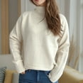 thumbnail image 7 of Kmdttou Womens Sweatshirt for Loose Knit Sweater Long Sleeve Top/Shirt on Clearance!, 7 of 7