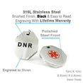thumbnail image 2 of MyIDDr - Pre-Engraved Diabetic Stainless Steel Medical Alert ID Necklace, Free ID Card Incd - USA Seller, 2 of 4