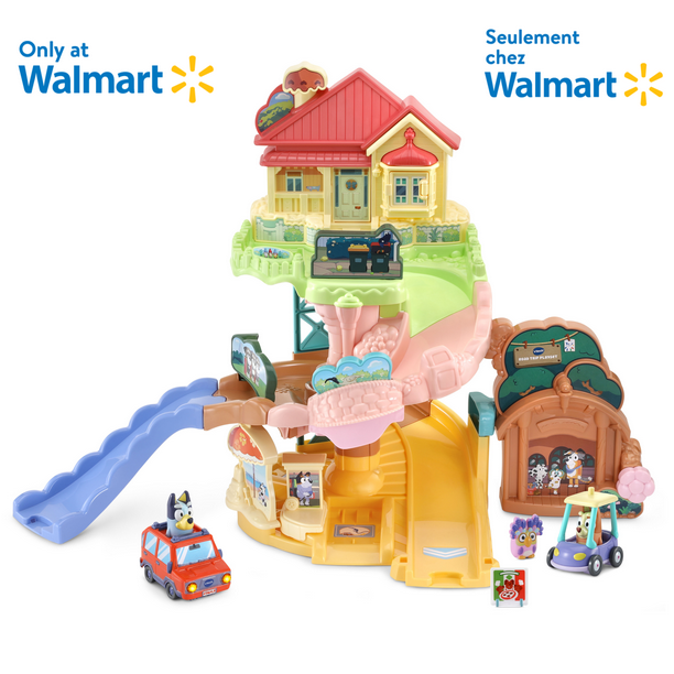 Image 1 of VTech® Bluey Road Trip Playset - Two Cars & Bonus Accessories - Walmart Exclusive - English Version, 1.5+ Yrs, VT BLUEY PLAYSET EN