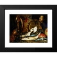 thumbnail image 2 of Theodore Wores 14x12 Black Modern Framed Museum Art Print Titled - The Chinese Fishmonger (1881), 2 of 5