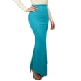 thumbnail image 2 of Ygbgbb Women's High Waisted Mermaid Maxi Skirt Stretchy Bodycon Flared Long Skirt Solid Color Ruched Skirt for Casual Party & Evening & Formal Occasions Light Blue XL, 2 of 6