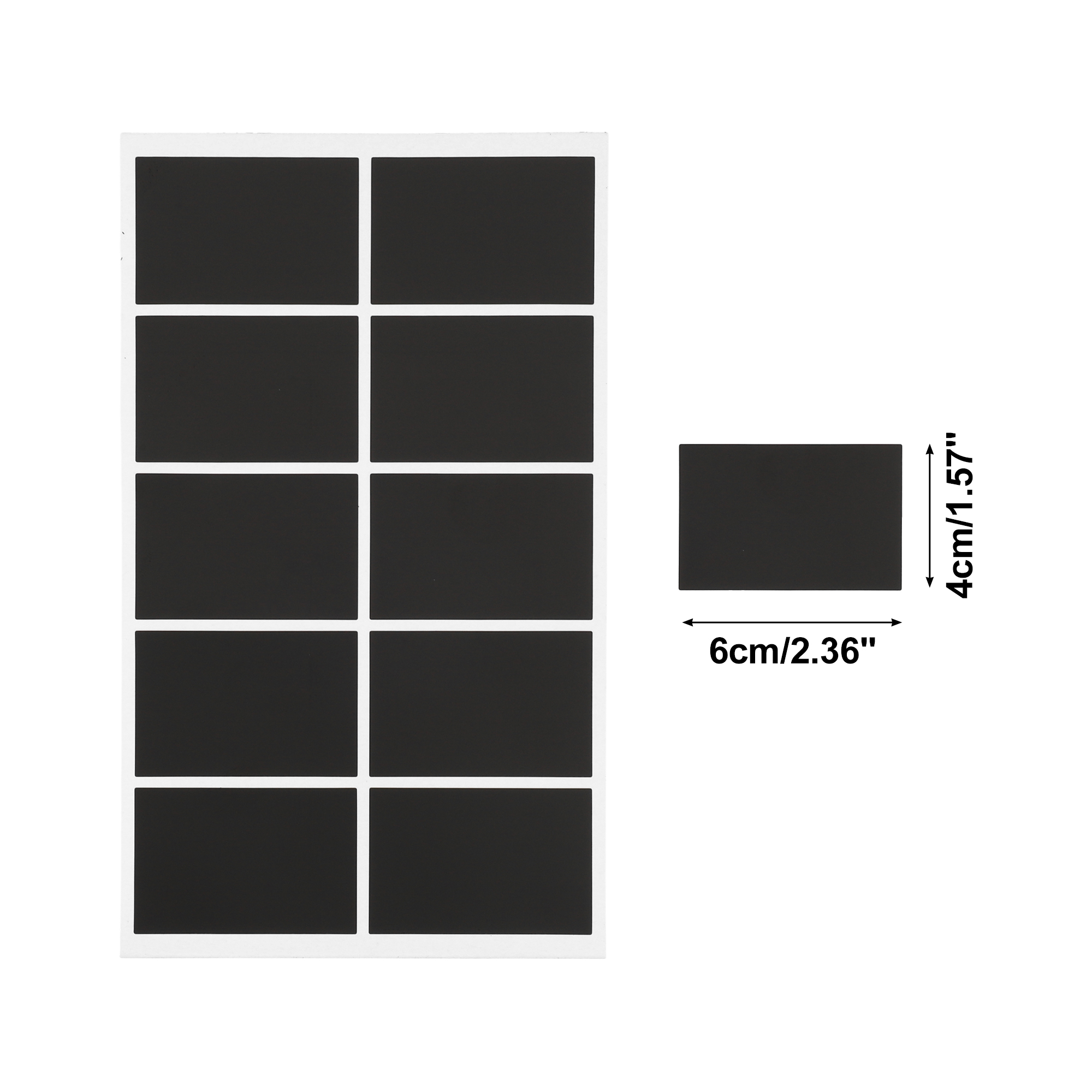 Unique Bargains Removable Erasable Model A Gift Stickers 10 Pcs Black Model F