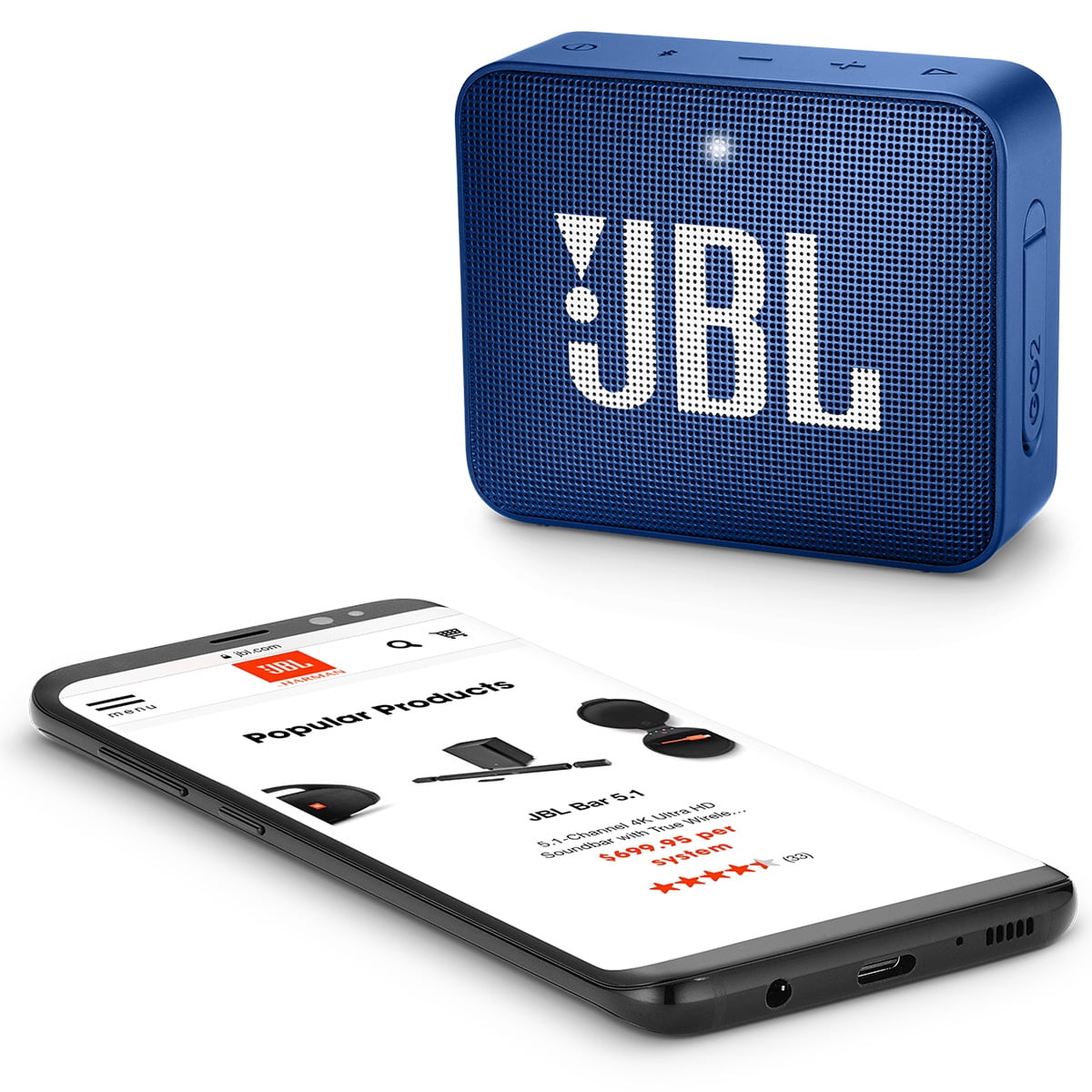 JBL Go 2 Portable Bluetooth Speaker 3 Watt - Seafoam Mint