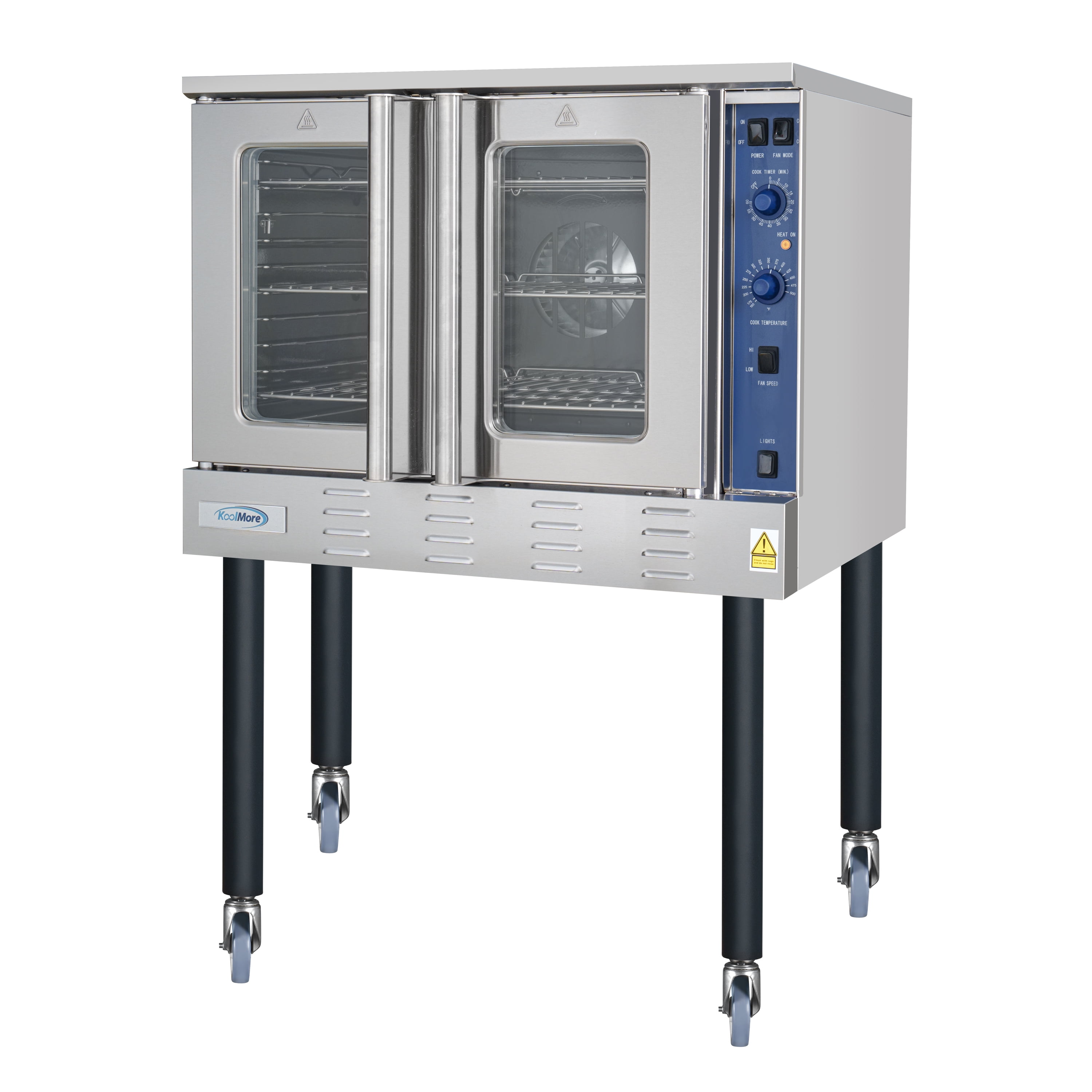 38 in. Full Size Single Deck Commercial LP Convection Oven 54,000 BTU with Casters (KM-CCO54-LPC)