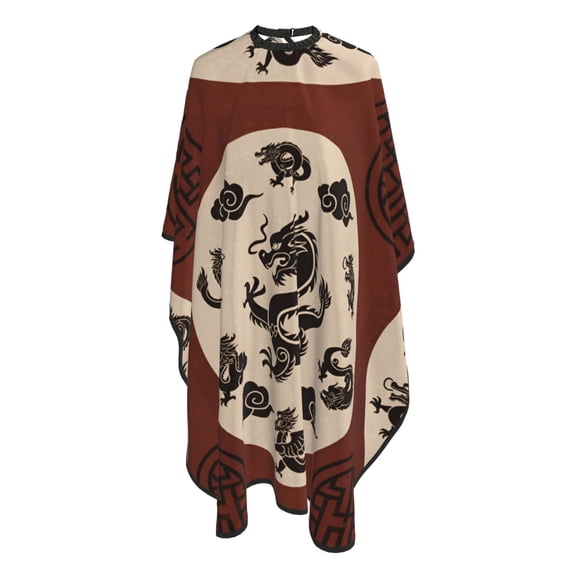 Dragon Element Hair Cutting Cape 66" x 55" Salon Cape with Adjustable Neckline for Stylists and Home Use