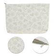 thumbnail image 4 of Bolsas de maquillaje planas rectangulares duraderas de corazones únicos 1 Pc para viajar, color verde, poliéster, 4 of 5