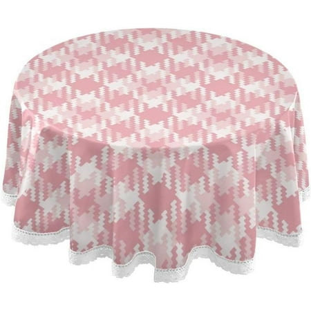 

Hyjoy 60 Plaid Round Tablecloth Waterproof Tablecloth Stain Resistant and Wrinkle Decorative Patio Table Cloths for Kitchen Dinning Room Party Home Garden Picnic