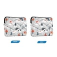 thumbnail image 7 of FORMRS 13"-13.3" Laptop Sleeve Protective Case Soft Carrying Quilted Computer Bag Cover, Cartoon Blue Houses, 7 of 7