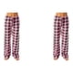 thumbnail image 1 of Pantalón largo Poliéster Mujer Sonducket Transpirable Primavera Verano Plaid Rosa L 2Conjunto, 1 of 6