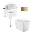 thumbnail image 6 of Concorde Back-to-Wall Toilet Bundle 0.8/1.6 GPF Dual Flush in Glossy White with Brass Flush Plate, 6 of 12