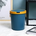 thumbnail image 3 of Nordic - Household Products Garbage Room Cleaning Bin Spring Cap Bin Living Plastic Garbage Kitchen Office Basket with Cover green medium size, 3 of 9