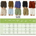 thumbnail image 5 of Women Cargo Shorts Summer Loose Hiking Shorts With Pockets Womens plus Size Denim Shorts, 5 of 6