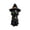A, variant on Orangide Halloween Decorations Witch Figurine Resin Statue Black Cat Ornament for Tabletop Shelf Fireplace Mantel Spooky Seasonal Display