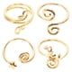 thumbnail image 1 of Juego de 4 anillos ajustables para dedo del pie para mujer, anillos abiertos hechos a mano con circón, anillos bohemios para el dedo del pie, joyería de playa de verano, 1 of 6