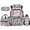 Pink Bow Duck Camo, variant on XYZCANDO American Bow 4Pcs School Backpack Set with Portable Lunch Bag Multifunctional Pencil Case Water Bottle Bag Carrier for Elementary Middle School Students