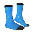 thumbnail image 4 of Yiaed Colorful Snake Print Great elasticity Crew Socks Sports socks for Men and Women, 4 of 5