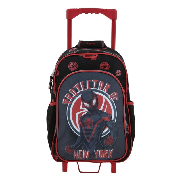 Mochila Grande Con Ruedas Y Luces Led Chenson Miles Morales Marvel ROCT MM70867-3