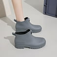 thumbnail image 6 of IUJSOY Short Rain Boots Women Fashion Waterproof Chelsea Boots for Women Outdoor Mud Garden Shoes, 6 of 9