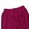 thumbnail image 2 of Sedceaty Women's Bloomers Solid Color Elastic Band Loose Comfortable Breathable Yoga Wide Leg Pants, 2 of 5