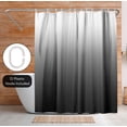 thumbnail image 2 of Americanflat 71x74 Ombre Grey Shower Curtain - Water Resistant - Polyester Fabric, 2 of 7