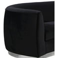 thumbnail image 6 of Meridian Furniture Julian Black Velvet Sofa, 6 of 7