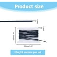 thumbnail image 2 of 1 Set 10.94 Yards 1Set Round Polyester Elastic Cords Clothes Accessories Black 2.8mm about 10.94 Yards(10m)/Set, 2 of 6