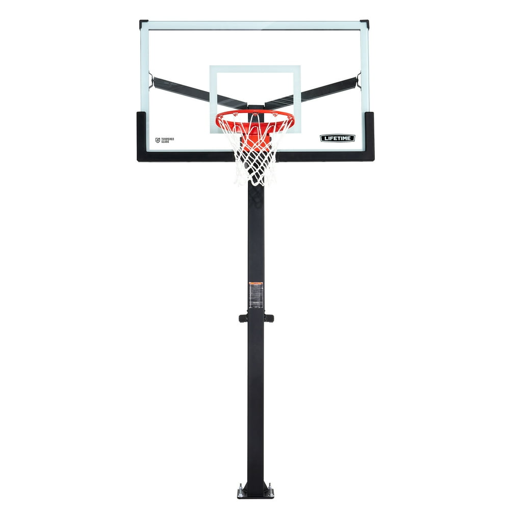 Lifetime 60" Tempered Glass Bolt Down Basketball Hoop, 90916 Walmart