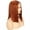 orange, variant on SUCS Women Lace Wig Headband Gradient Color Bob Short Straight Hair Synthetic Fiber Wig Headband Wigs