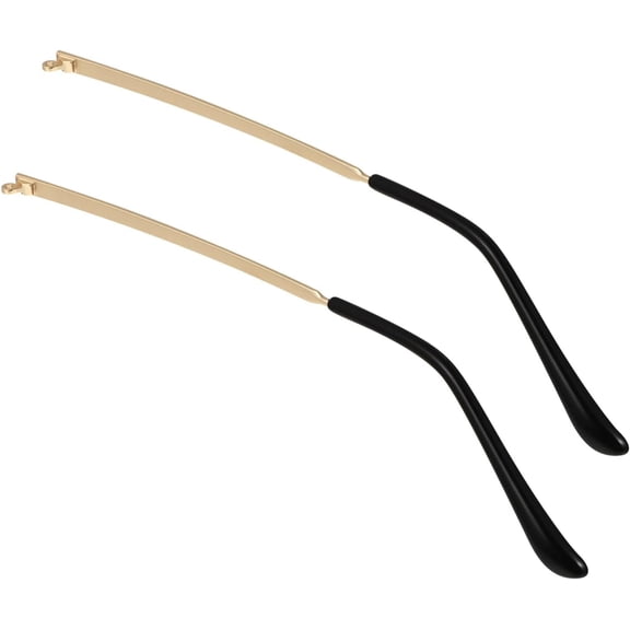 1 Pair Metal Glasses Replacement, Universal Glasses Temple Replacement Eyeglass Arm Legs Eyeglasses Frame Eyewear Arm Repair Kit Fit Thin for Frames Stylish Eyeglass DIY A709