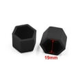 thumbnail image 2 of 20 Pcs 19mm Black Silicone Car Vehicle Wheel Tyre Hub Screw Bolt Nut Cap Covers, 2 of 2