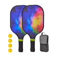 thumbnail image 2 of Pickleball Racket Set Pickle Ball Racket 4 Pickleballs Portable Comfort Grip Pickleball Racquets for Kids Beginners Men Women Style N, 2 of 8