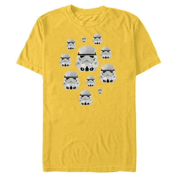 Star Wars Stormtrooper Helmets - Short Sleeve Blended T-Shirt for Adults - Customized-Yellow